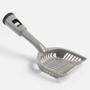 Lopatică perforată gri cu pungă – unelte de grădinărit rezistente