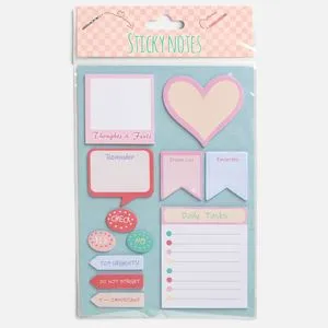 Set Note Autoadezive cu Modele Diverse pentru Organizare si Memento