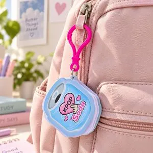Breloc K-POP Soda cu Mini Carnetel, 11 cm, pentru Geantă
