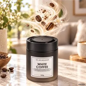 Odorizant de cameră gel White Coffee, 180 g, cu aromă de cafea