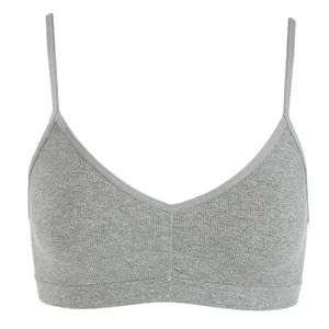 Sutien Seamless Gri Melanj pentru Femei – Bretele Subtile