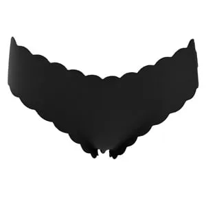 Chiloti Dama Hipster cu Finisaj Laser Cut, Negri