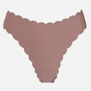 Chiloti String Laser Cut Bej Inchis pentru Dama