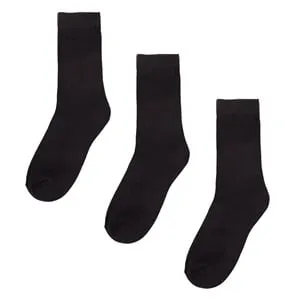 Sosete Sport cu Dungi Decorative Negre - 3 Perechi