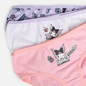 Set Chiloti Colorați Kuromi pentru Copii – 3 Seturi Confortabile