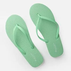 Papuci de plaja pentru femei, Verde Menta, Talpa Antiderapanta