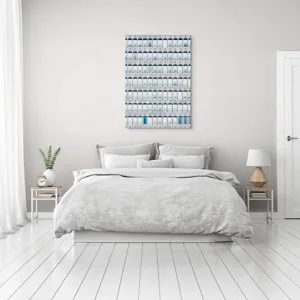 Tablou Canvas Abstract Geometric Multicolor pentru Interior, 70 x 100 cm