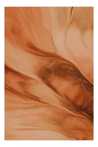 Tablou Canvas Abstract Curgeri de Astru în Apus Ruginiu, 50 x 70 cm
