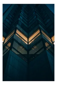 Tablou Canvas Noapte urbană între lumină și întuneric, 100 x 100 cm