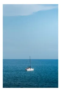 Tablou Canvas Marea și Barca Decor Perete Natură, 50 x 90 cm