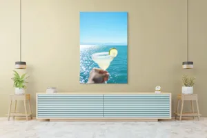 Tablou Canvas, Răsfăț estival pe valuri senine, 100 x 150 cm