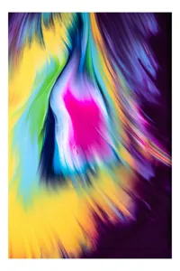 Tablou Canvas Abstract Multicolor pentru Decorarea Interiorului, 100 x 100 cm