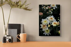 Tablou Canvas Flori de Toamnă în Asfințit Blând, 26 x 39 cm