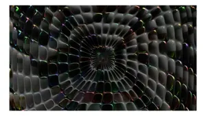 Tablou Canvas Spirale Irizații Geometrie Textură Întunecat, 150 x 100 cm