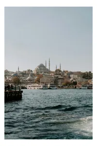 Tablou Canvas Vedere panoramică Istanbul orașul vechi și nou, 50 x 90 cm