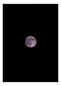 Tablou Canvas, "Luna plină strălucind pe cer", Lună, Noapte, Mister, Lumină, Cer, 50 x 90 cm