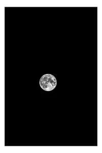 Tablou Canvas, "Luna plină pe cerul nopții", Lună, Claritate, Întuneric, Lumină, Mister, Noapte, Cer, Frumusețe, Solitudine, Pace, Enigmă, Spațiu, Liniște, Vise, Fascinație, 70 x 100 cm