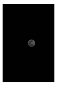 Tablou Canvas, "Luna strălucește în noaptea tăcută", Lună, Noapte, Cer, Mister, Lumină, Solitudine, Frumusețe, Calm, Întuneric, Univers, 39 x 54 cm