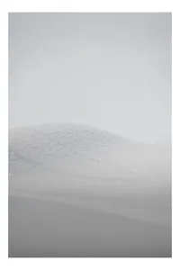 Tablou Canvas, "Zăpadă strălucitoare sub cer senin", Alb, Prafuit, Delicat, Silentios, Minimalist, 100 x 150 cm