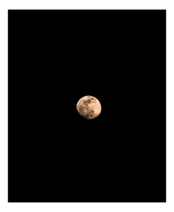 Tablou Canvas, "Luna strălucind în noapte profundă", Mister, Lumină, Solitudine, Cer, Noapte, Claritate, Strălucire, Univers., 50 x 90 cm
