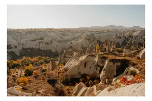 Tablou Canvas Peisaj Cappadocia Toamna Pietre Vale Natură, 54 x 39 cm