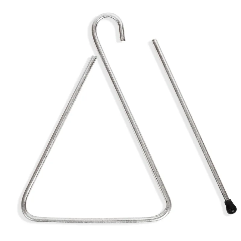 Trianglu metalic pentru muzică și educație, 12x15 cm