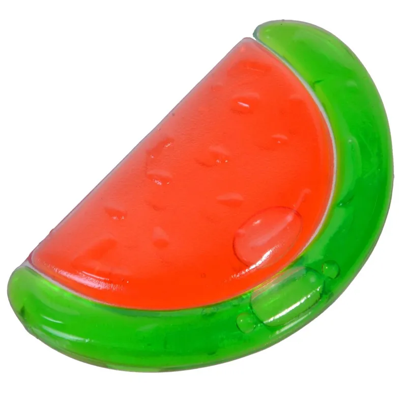 Jucarie de dentitie cu apa forma pepene verde 11 cm