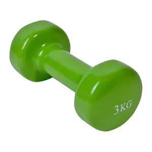 Gantera pentru antrenament 3 kg din vinil verde