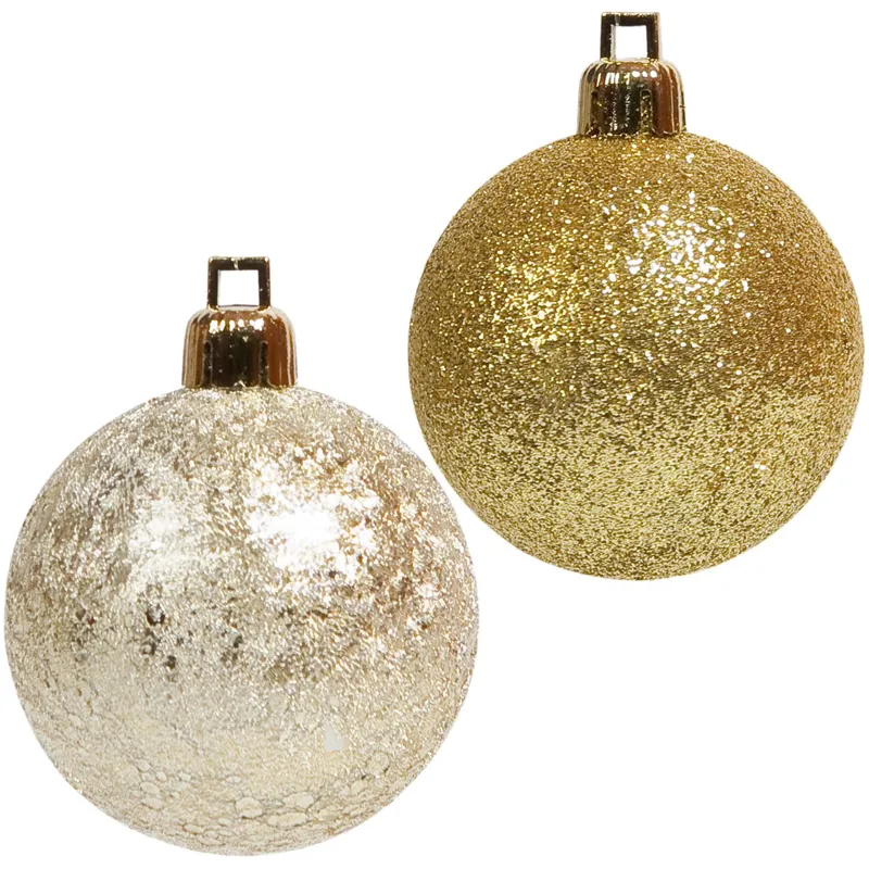 Globuri de Crăciun Aurii Bej Crackle Decorațiuni pentru Decorațiune