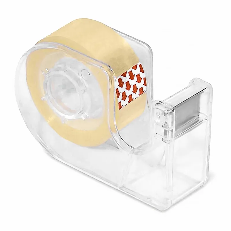 Suport pentru bandă adezivă cu rolă inclusă, 25m x 18mm, transparent