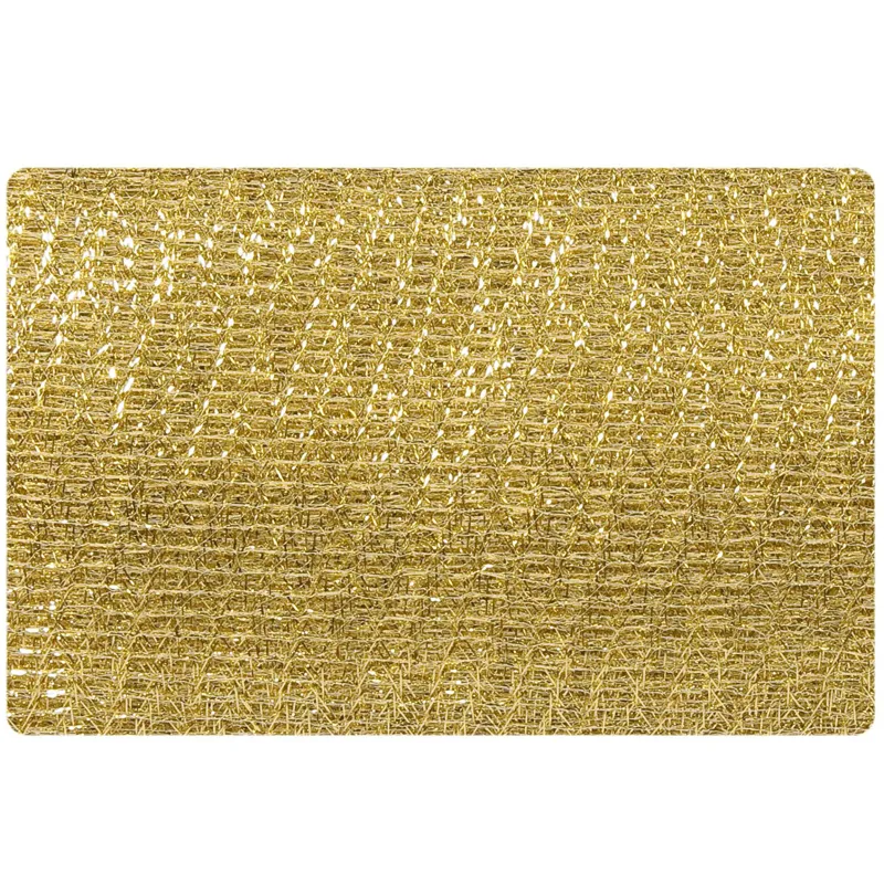 Tesatura Decorativa Craciun Aurie Poliester 3m x 80cm