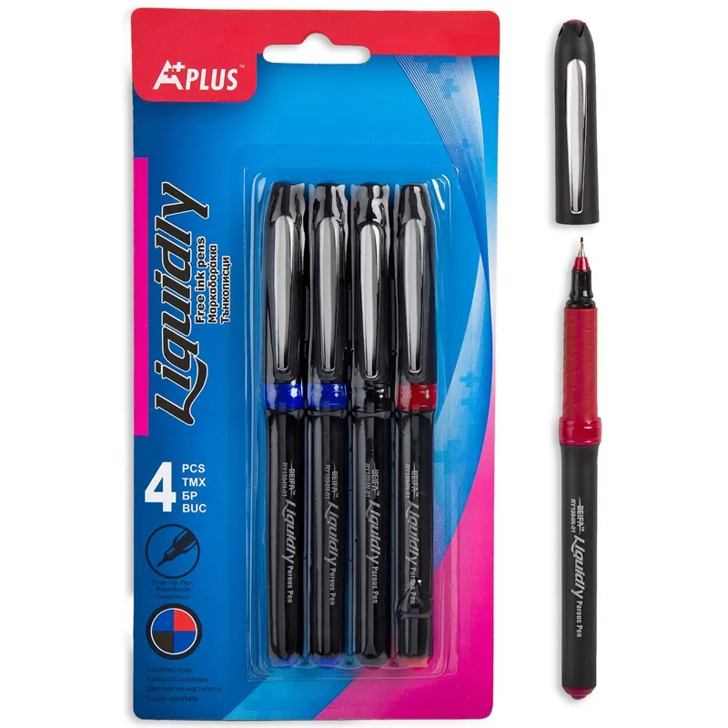 Set 4 Carioci cu Cerneală Lichidă, Culori Asortate