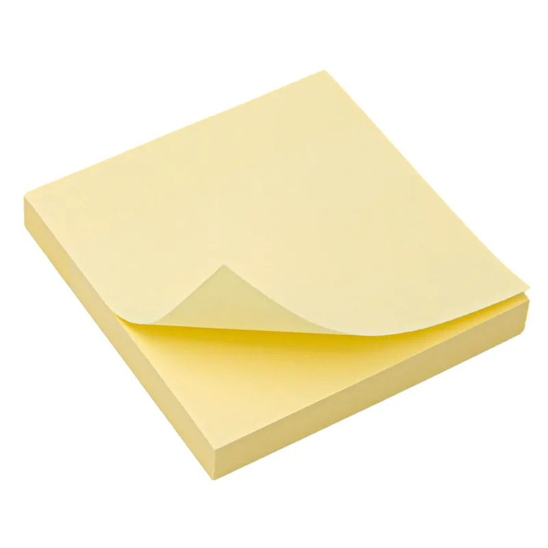 Note adezive galbene pale 7.6x7.6 cm - 100 file
