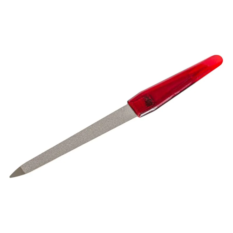 Pila de Unghii Profesională Plastic-Metal cu Mâner Transparent