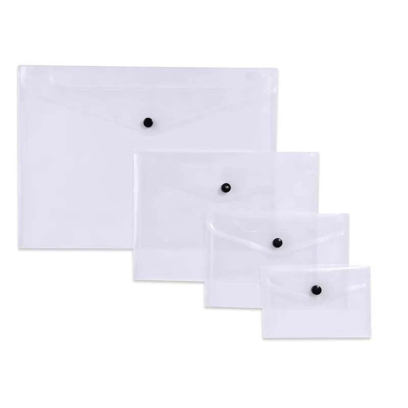 Set Mape cu Capsa, 4 buc, Transparent, A4, A5, A6, A7