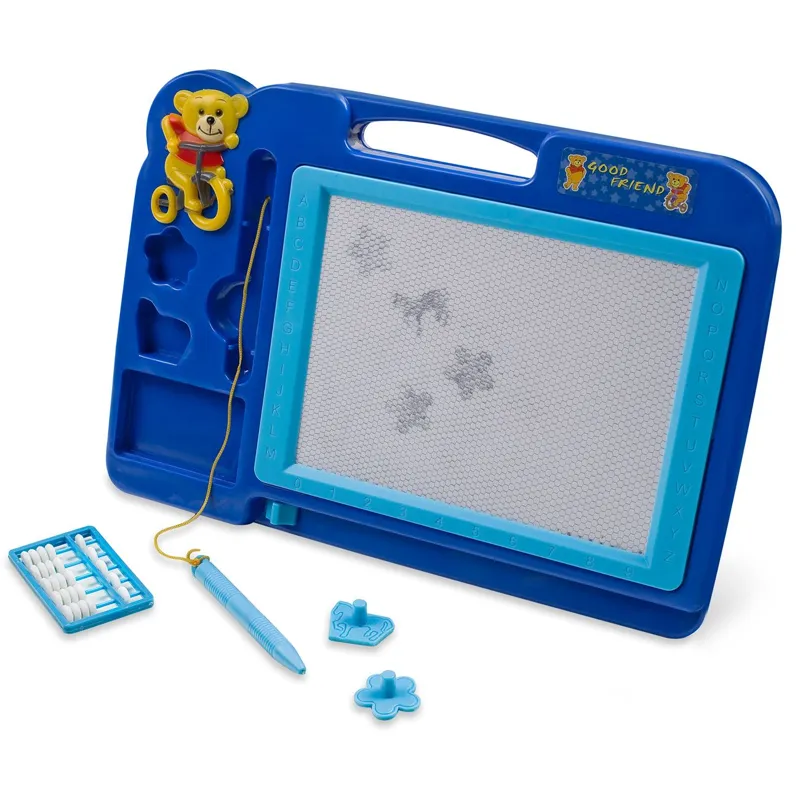 Tabla magnetica dubla pentru desen 21x30cm cu accesorii educative