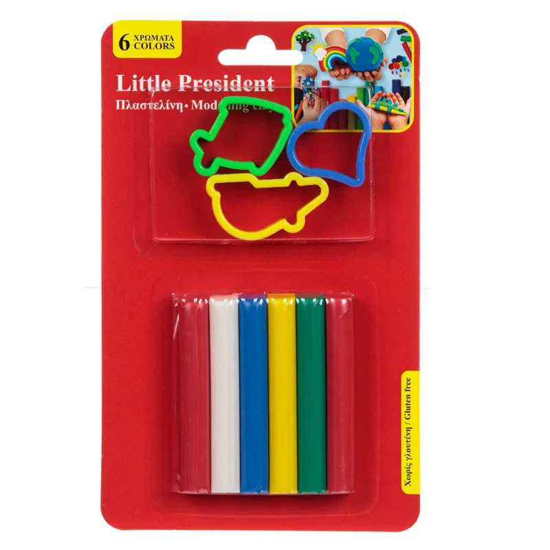 Set de plastilină 6 culori și 3 forme pentru modelat