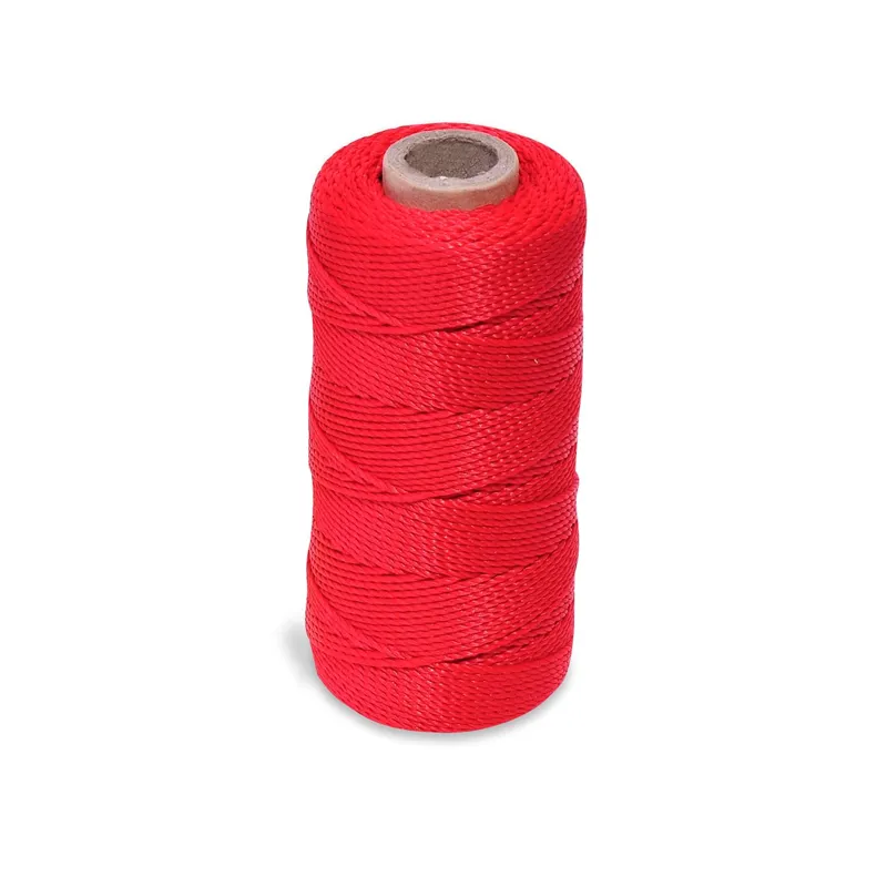 Sfoară din plastic roșu de 100m pentru grădinărit și artizanat