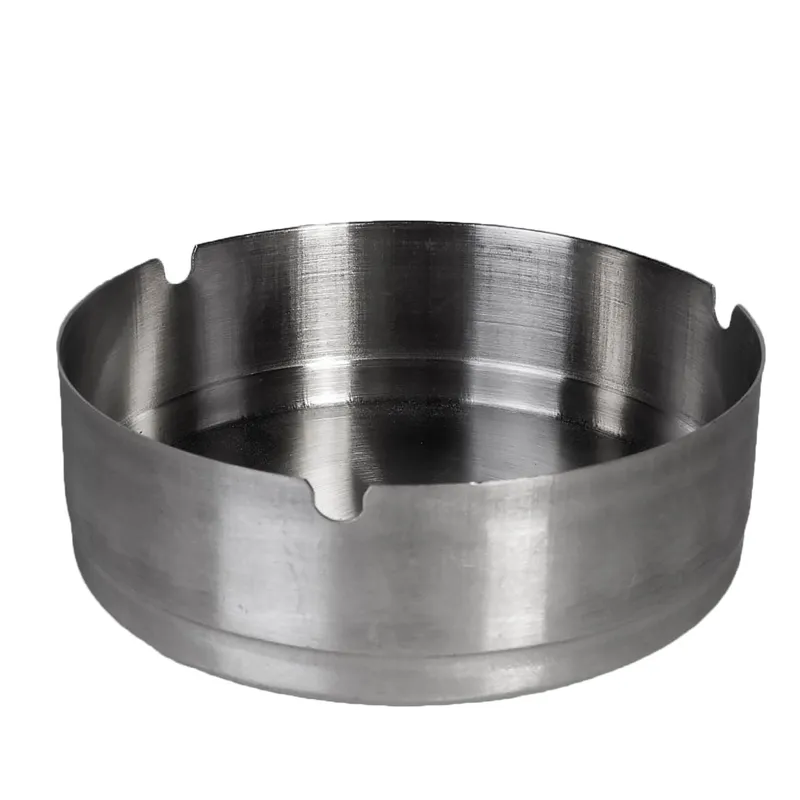 Scrumiera din Inox Rotunda Argintie Ø12x4cm