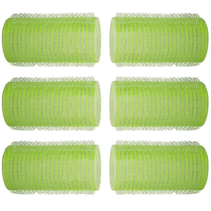 Bigudiuri pentru par set 6 bucati diametru 3 cm verde