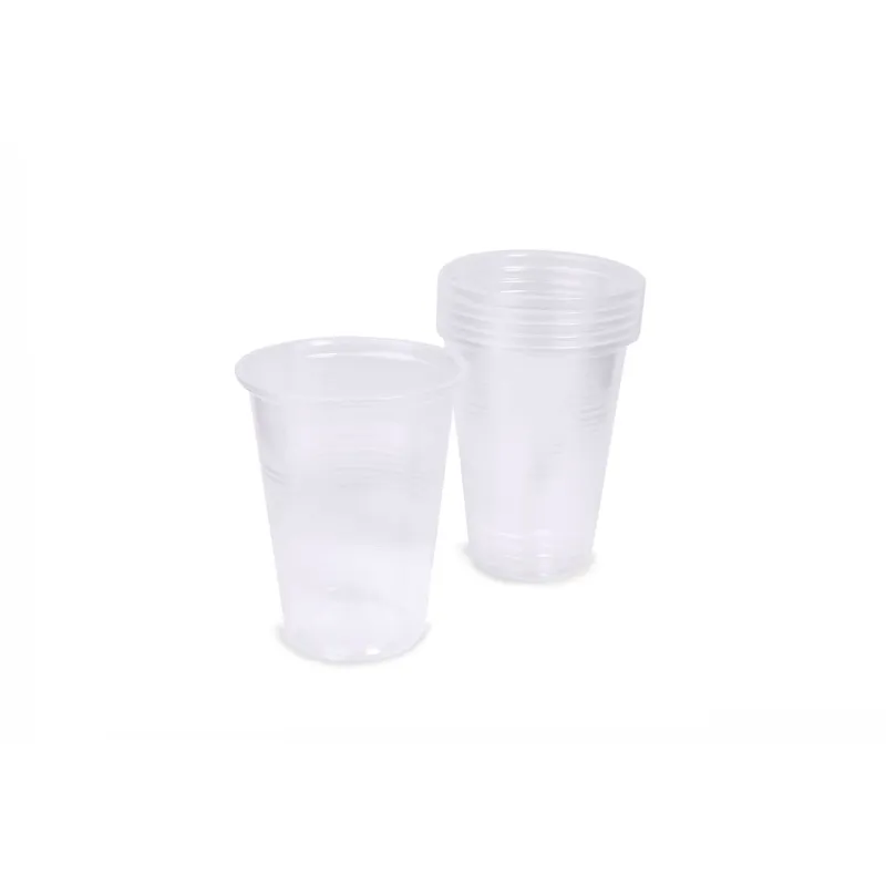 Set Pahare Plastic Transparent 270 ml de unica folosinta pentru bauturi reci
