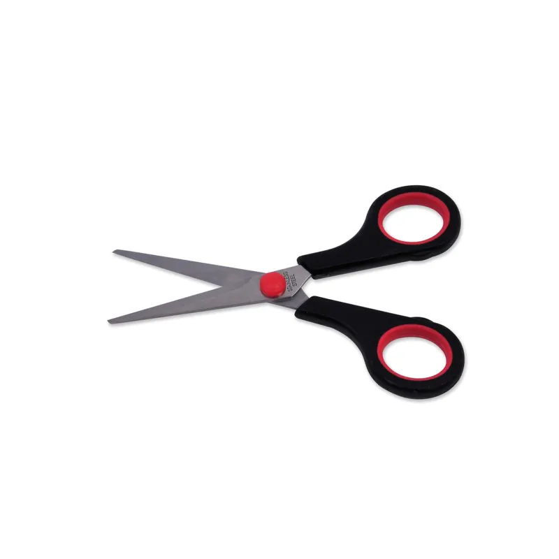 Foarfecă de birou neagră cu mâner ergonomic, 15 cm