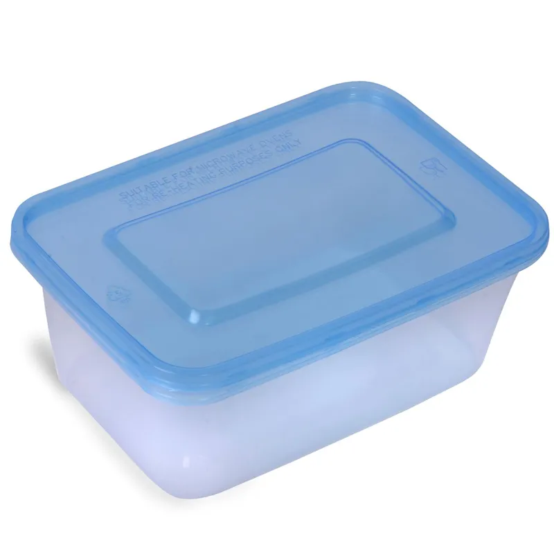 Recipiente Alimente Plastic 1L Transparente Set