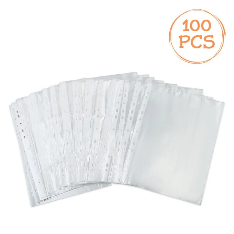 Set Folii Transparente de Protecție Documente A4 - 100 Bucăți