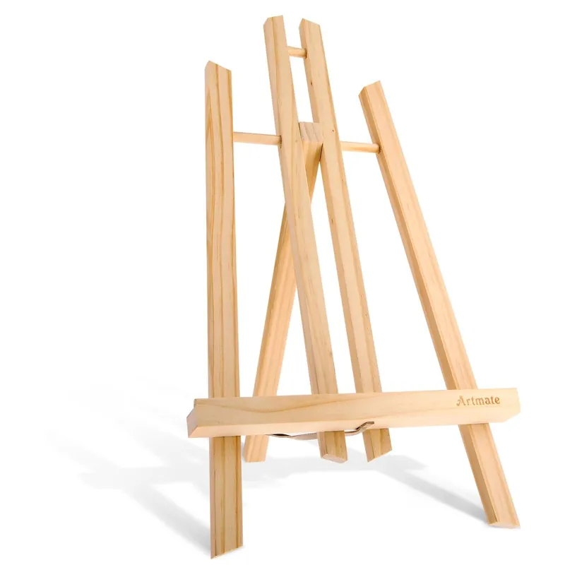 Șevalet de masă din lemn natural, 40 cm, pentru pictură și desen – poza 2
