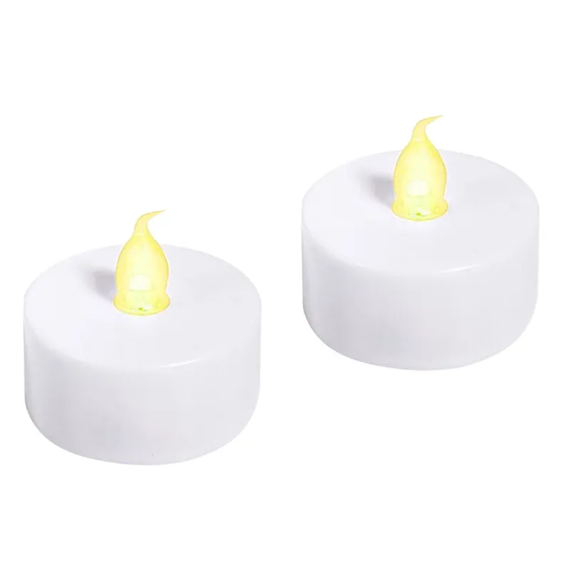 Set de 2 lumânări LED cu flacără albă și baterii