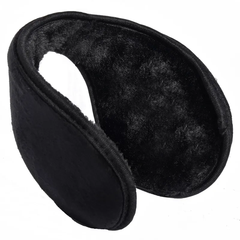 Aparatoare de urechi unisex, negre, captusite, din poliester