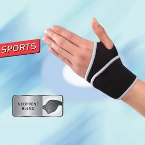 Orteza pentru Incheietura Mainii cu Suport Elastic, One Size, Neopren, Negru