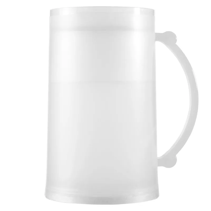 Halba de bere din plastic cu perete dublu pentru congelator și izolare termică