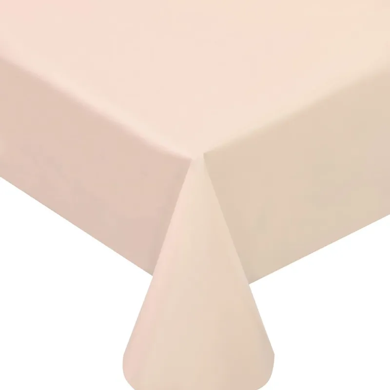 Față de masă din plastic ecru 137x274 cm pentru acoperirea mesei